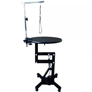 宠物美容桌中小型犬猫咪剪毛台气动旋转液压升降圆桌子狗狗美容台