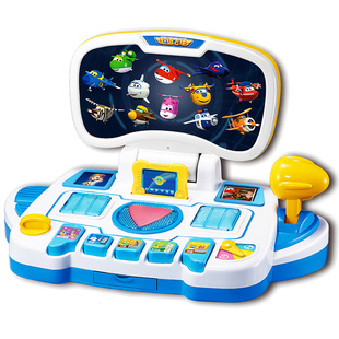 正版超级飞侠安琪控制台游戏机学习机安其操作台基地儿童玩具套装