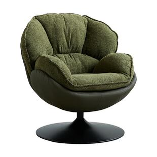 索菲亚复古风单人沙发椅化妆椅客厅可旋转蛋壳椅阳台休闲椅A025