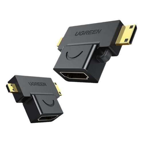 绿联mini/microhdmi公转hdmi母转接头接口大转小迷你高清线转换器