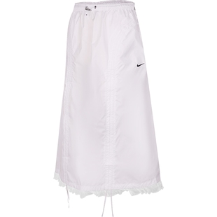 滔搏NIKE耐克女子刺绣LOGO蕾丝时尚百搭休闲半身裙II1948-100