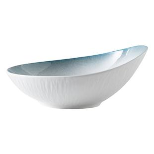 斜口碗异形沙拉碗陶瓷酒店餐厅小吃高颜值西餐菜盘子烤肉店生菜碗