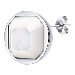 THEYKNOW宝石系列贝母耳钉S款潮时尚耳饰轻奢潮高级感礼物