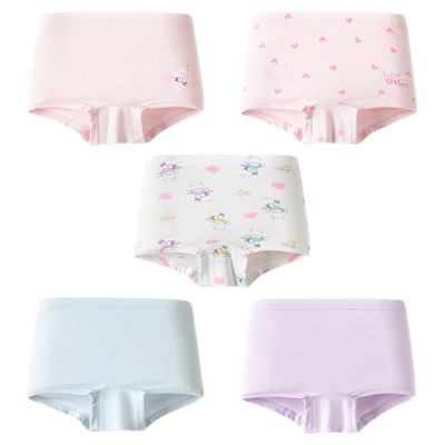 巴拉巴拉内裤女童四角短裤五条装