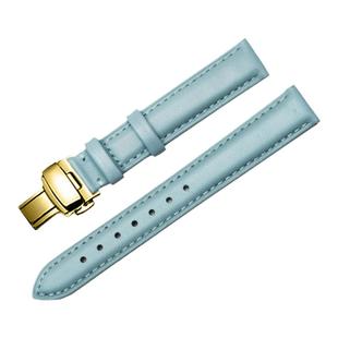 真皮手表带女表适配迪士尼飞亚达韩版女高初小学生手表带配件