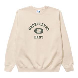 UNDEFEATED五条杠官方秋季新品潮流美式运动街头圆领长袖卫衣