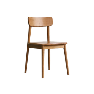 出乎生活格林餐椅北欧全实木书桌椅樱桃木带靠背简约日式原木家用