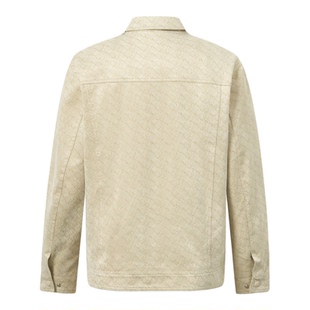 【加绒】GOLDEN BEAR/金熊秋季新款男装满印提花工装风夹克外套