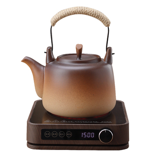 家用煮茶炉提梁壶土陶瓷泡茶壶复古大容量过滤内胆明火直烧电陶炉