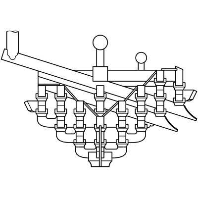 宋式并计心补间七辅作斗拱及分件尺寸图cad动态块九踩平身科斗拱