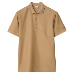 巴宝莉/BURBERRY/博柏利 81118111男式经典全棉短袖polo衫百搭