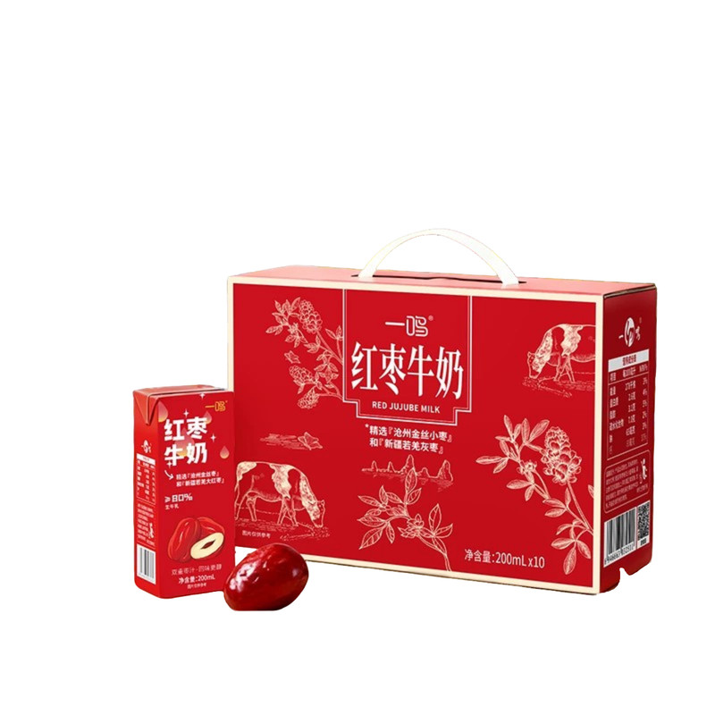 一鸣红枣牛奶礼盒200ml送礼