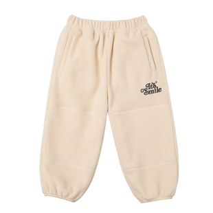 Its smile 日系儿童加厚摇粒绒裤子男童女童秋冬休闲长裤