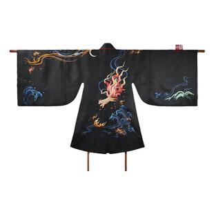 蓬莱小神兽 与狐说披风狐小琰定织暗纹提花织金重工刺绣男女汉服