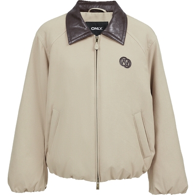 ONLY90白鸭绒撞色翻领羽绒服