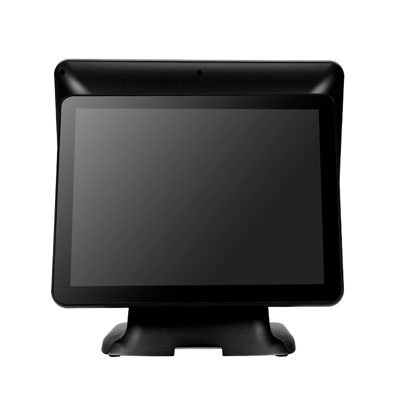 厂家直供 君容餐饮奶茶超市双屏收银机一体机触屏pos收款机