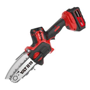 YAT亚特YT4373充电式锂电池链锯家用5寸小型手持大容量锯树伐木器