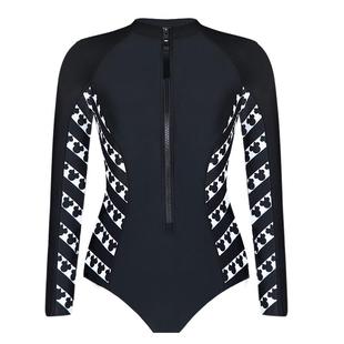 BE范德安连体泳衣女纯欲风保守防晒高级性感长袖保暖潜水速干衣