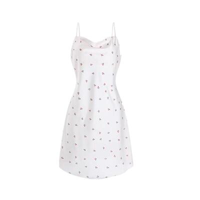 迪普薇真丝吊带睡裙桑蚕丝家居服