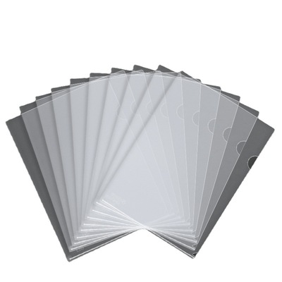 加厚L型a4透明文件夹收纳袋