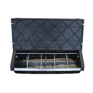 猪保育料槽塑料双面自动喂猪吃食饲料槽仔猪栏补料小猪槽子