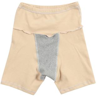 春秋保暖三分磨毛棉短裤高腰弹力加档暖腹护腰打底裤深灰免穿内裤