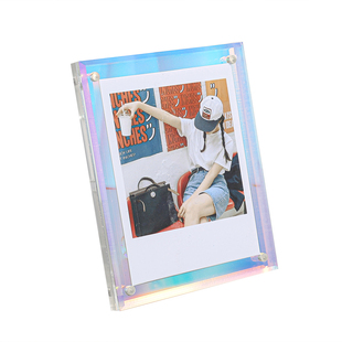 拍立得白边相纸小相框摆台照片纪念册小卡展示框三寸胶片相册摆件