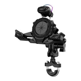 摩托车手机支架电动车防震导航支架电瓶车机车铝合金无线充电支架