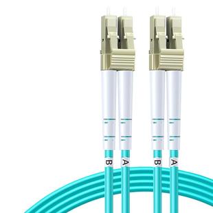 绿联光纤跳线电信级OM3LC-LC万兆多模双芯尾纤光缆成品家用预埋入户工程室内外机房布线用光猫宽带网络延长线