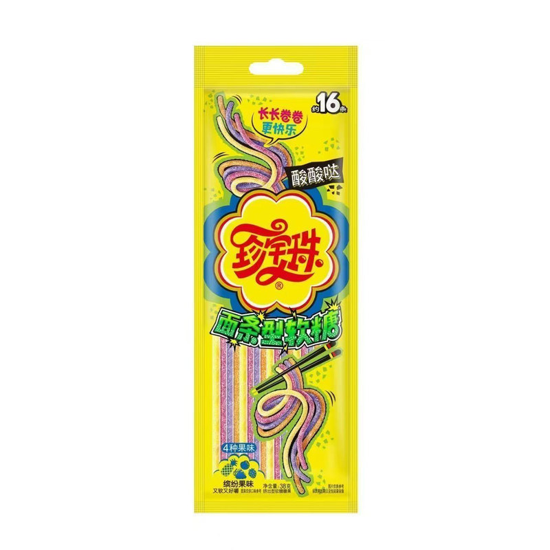 珍宝珠面条软糖酸条长条解馋零食