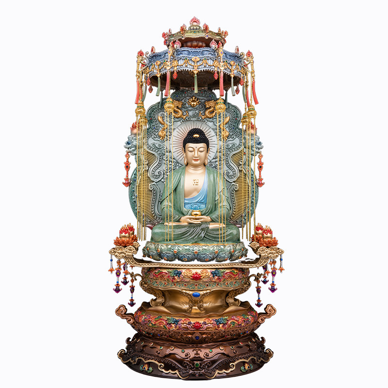 释迦佛观音菩萨地藏王供奉摆件