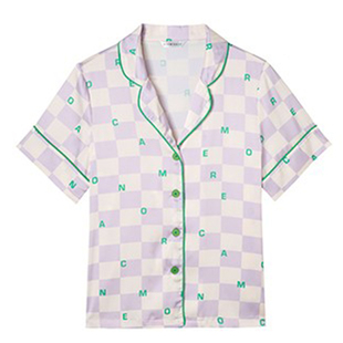 古力娜扎同款 Roomance汝曼司 棋盘格睡衣女款秋冬家居服两件套装