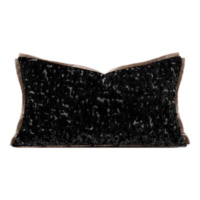 柏洛斯酒店样板间轻奢高端黑腰垫