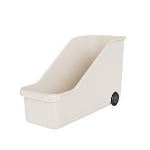 厨房收纳盒橱柜衣柜桌面收纳带滑轮塑料多功能柜子锅盖调料置物架