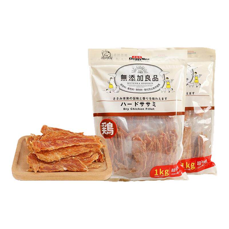 预售Doggyman多格漫狗零食鸡小胸肉干犬用磨牙鸡肉干