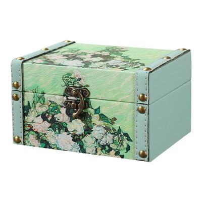 复古木质收纳盒桌面小盒子