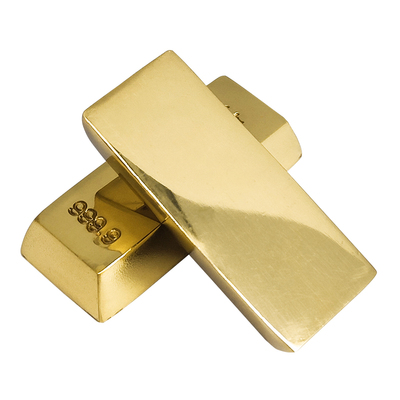 仿真金条铜镀金梯形银行展示样品