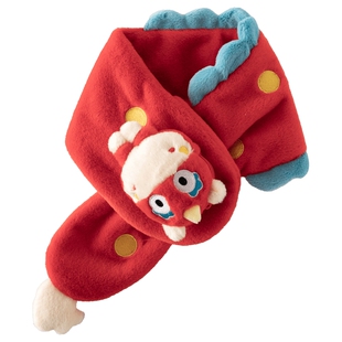 [万象新] aqpa爱帕儿童婴儿围巾毛绒围巾冬季保暖宝宝脖套小月龄