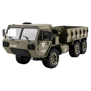 飞宇六驱遥控越野运输卡车RC可载重型改装带摄像头军卡玩具儿童男