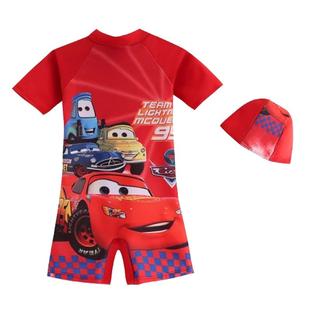 超级马里奥Mario连帽儿童男童连体游泳衣套装马力欧麦昆恐龙泳衣