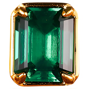 [SOOMI幸运星]沃顿绿培育祖母绿耳钉女925银高级感气质复古风耳饰