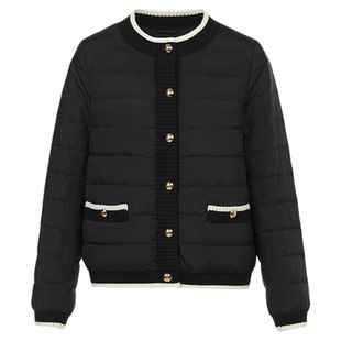 【轻羽45°云】朗姿霍尔多巴吉鹅绒小香风羽绒服2025年冬季新款