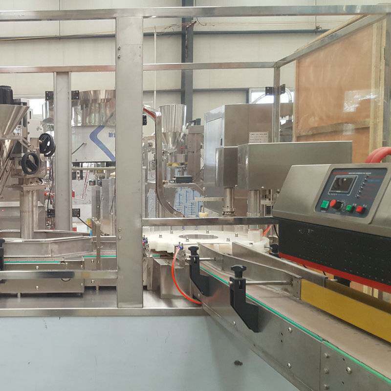 厂家直销自动奶粉灌装机 小型液体粉剂膏状自动易拉罐灌装机灌封