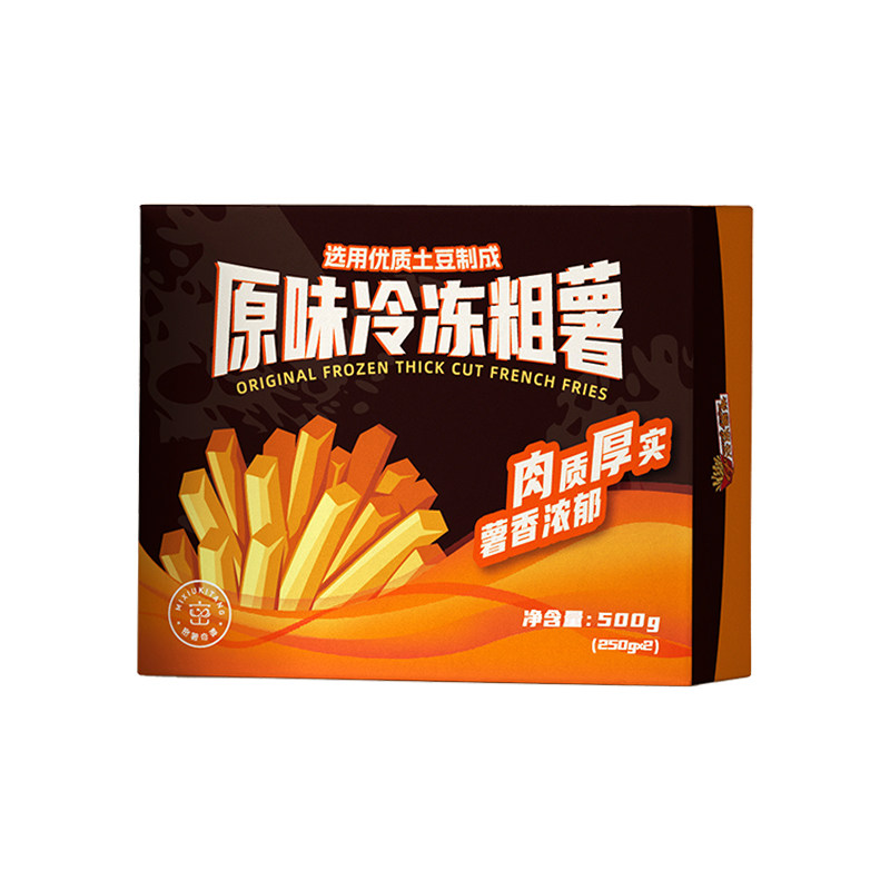 密薯奇谭薯条半成品冷冻粗薯条原切鲜土豆空气炸锅油炸食材小食