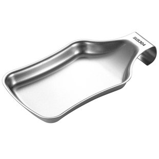 家用厨房饭勺汤勺架304不锈钢锅铲置物架餐具收纳托盘自助餐搁盘