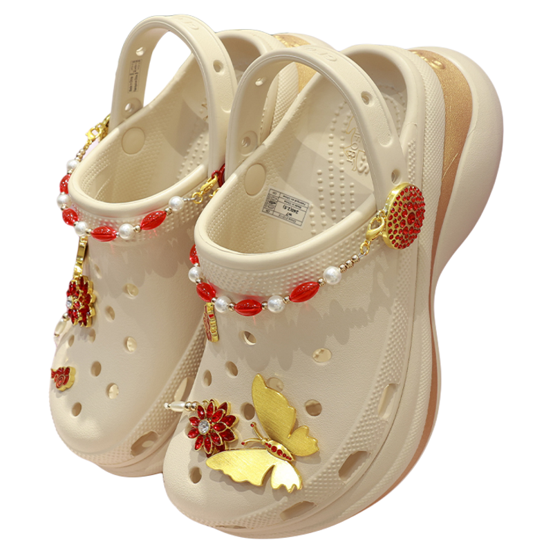 crocs洞洞鞋厚底鲸鱼沙滩凉鞋