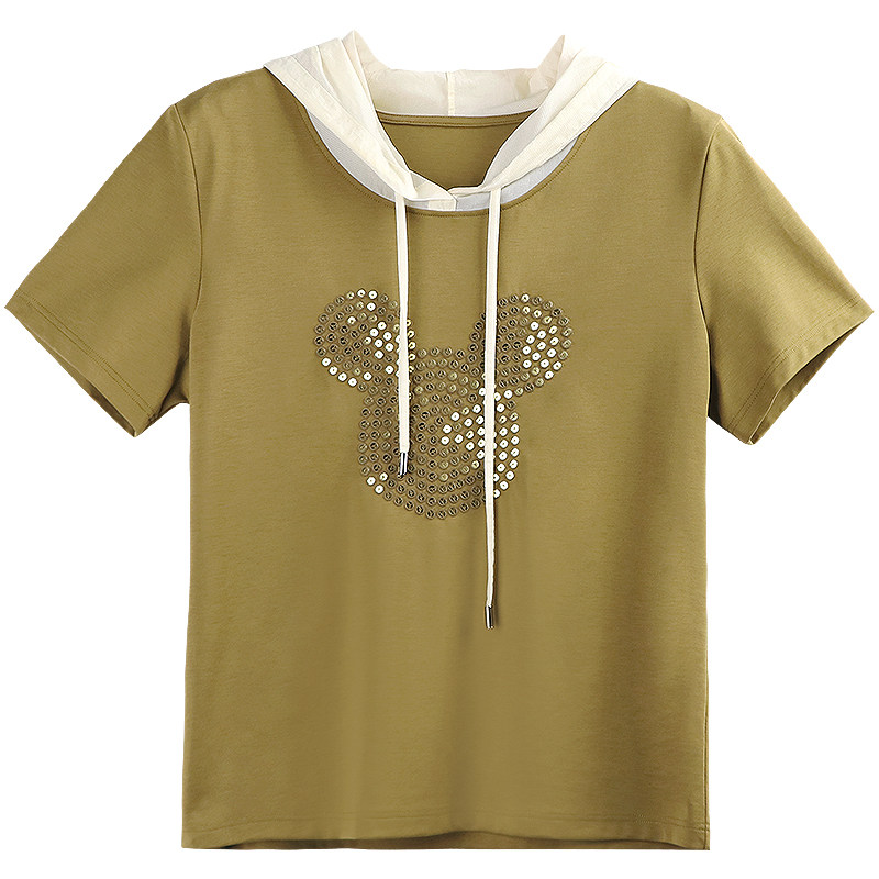 2025夏季连帽t恤女时尚百搭