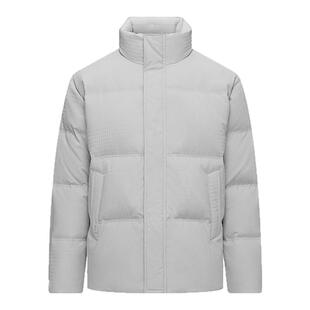 HLA/海澜之家山不在高短款保暖羽绒服2025秋冬新款鸭绒立领外套男