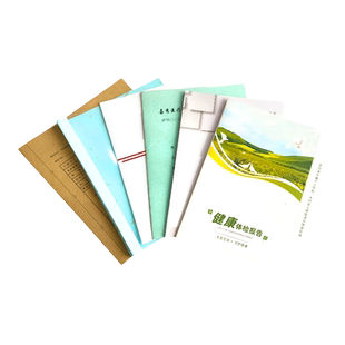 A4纸质封套定制A4健康体检报告合同封面文件袋定做设计企业烫银标书套插铜版宣传页说明书证书档案袋订做印刷