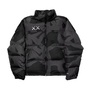 kaws羽绒服男联名雪山1996云朵外套女秋冬昆仑冰川日照金山冲锋衣